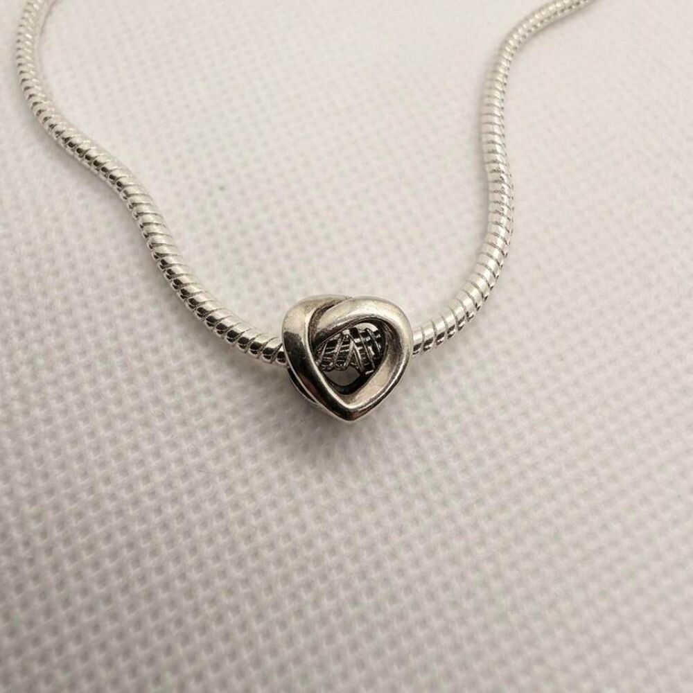925 Sterling Silver Open Heart Charm